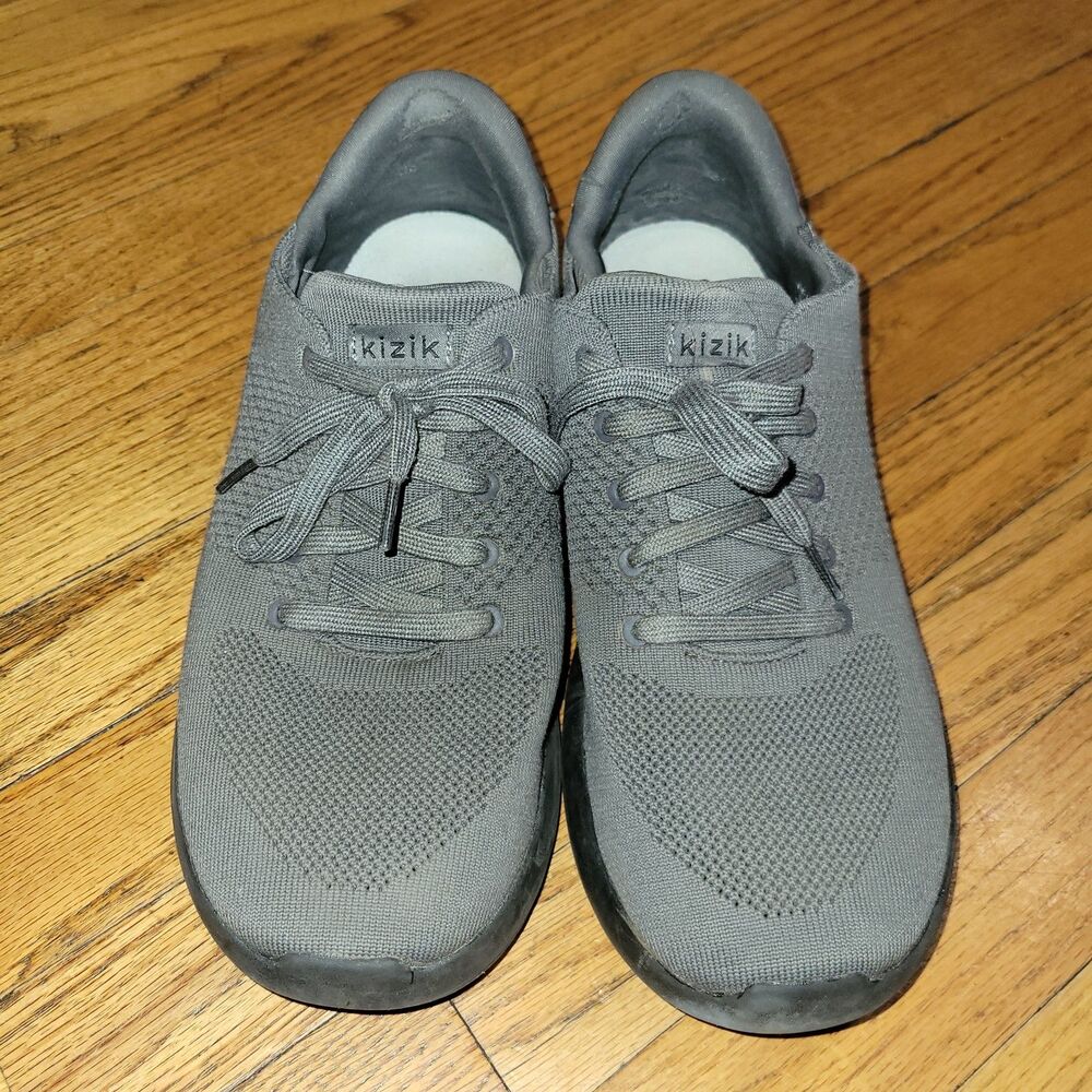 Kizik Lima Graphite Gray Shoes Hands Free Slip On M 10.5 W or 12 W wide
